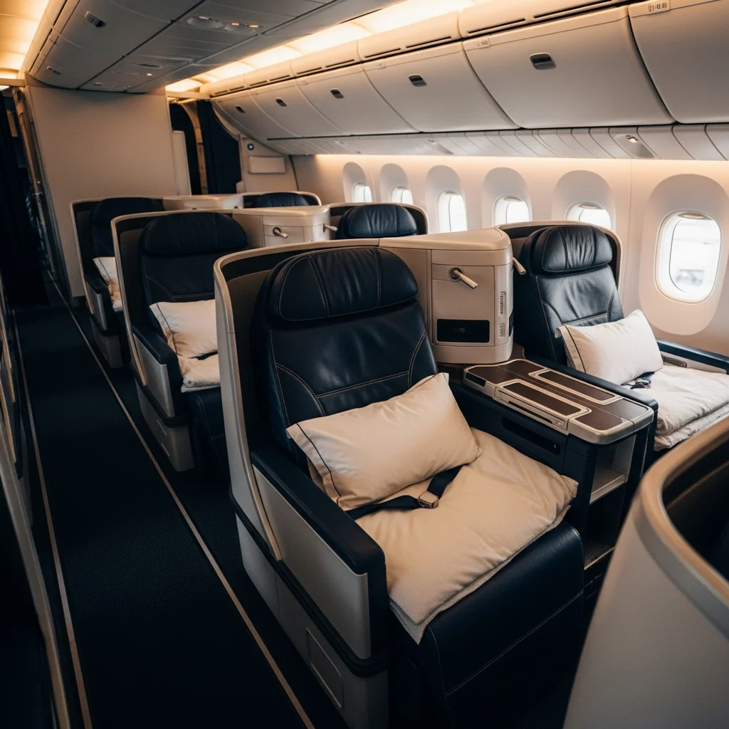 Business class cabin detail